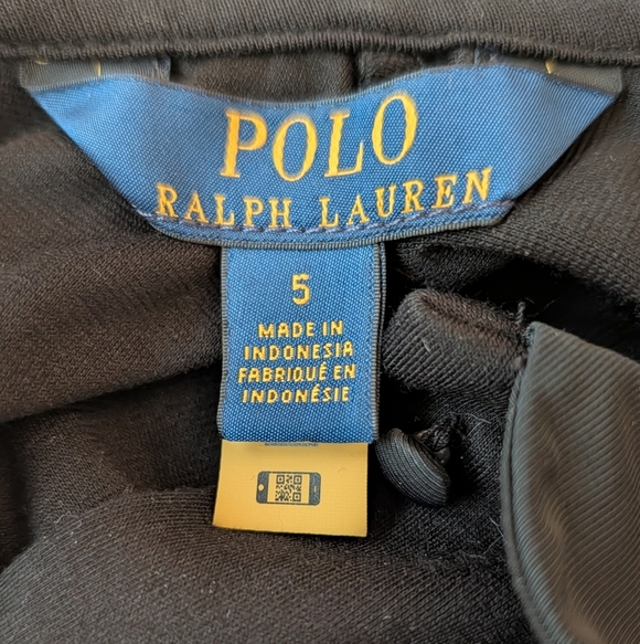 Polo by Ralph Lauren Black Peter Pan Collar Kids Dress Academia - Picture 3 of 3